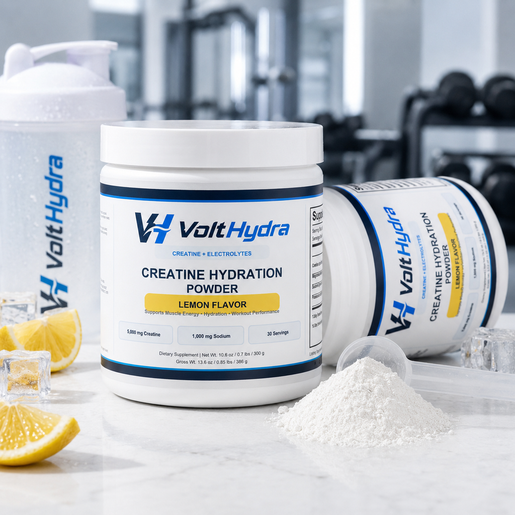 VoltHydra Creatine Hydration Powder — Lemon