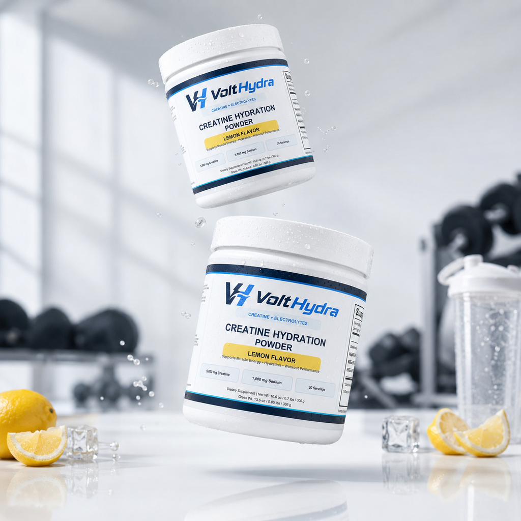 VoltHydra Creatine Hydration Powder — Lemon
