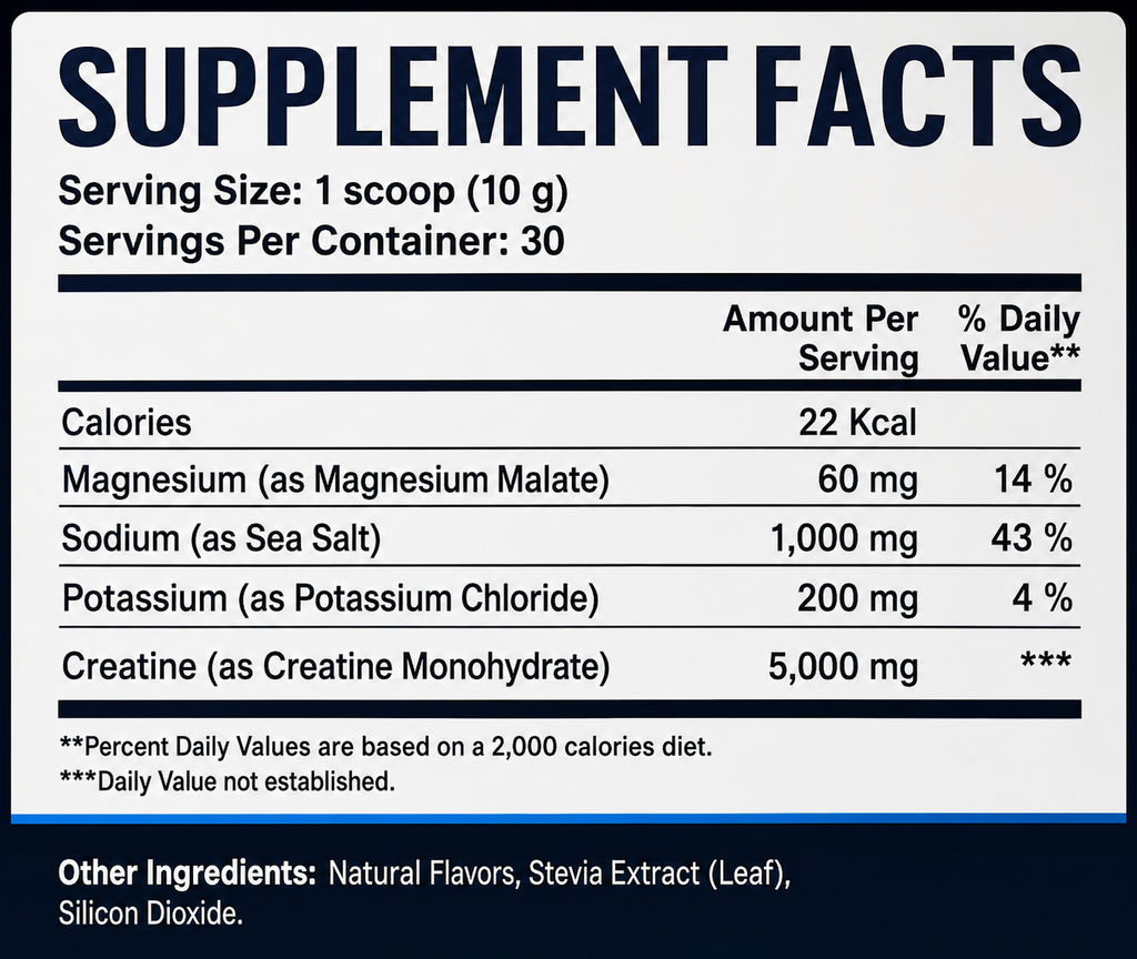 VoltHydra Creatine Hydration Powder — Lemon